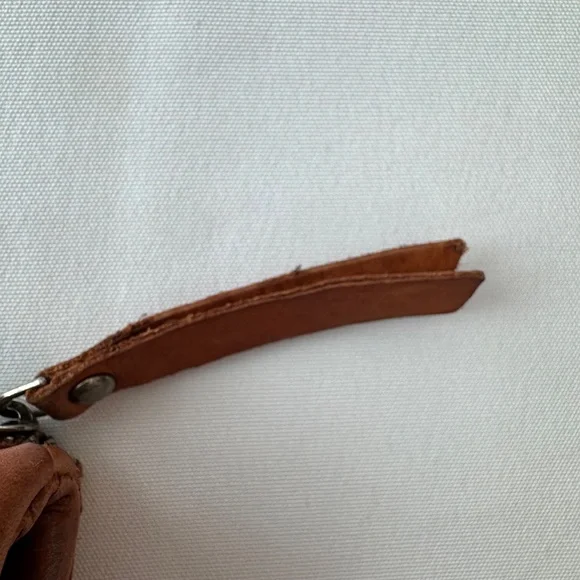 Vilenca Holland Cognac Brown Woven Leather Wallet - Super Soft! - Picture 6 of 11